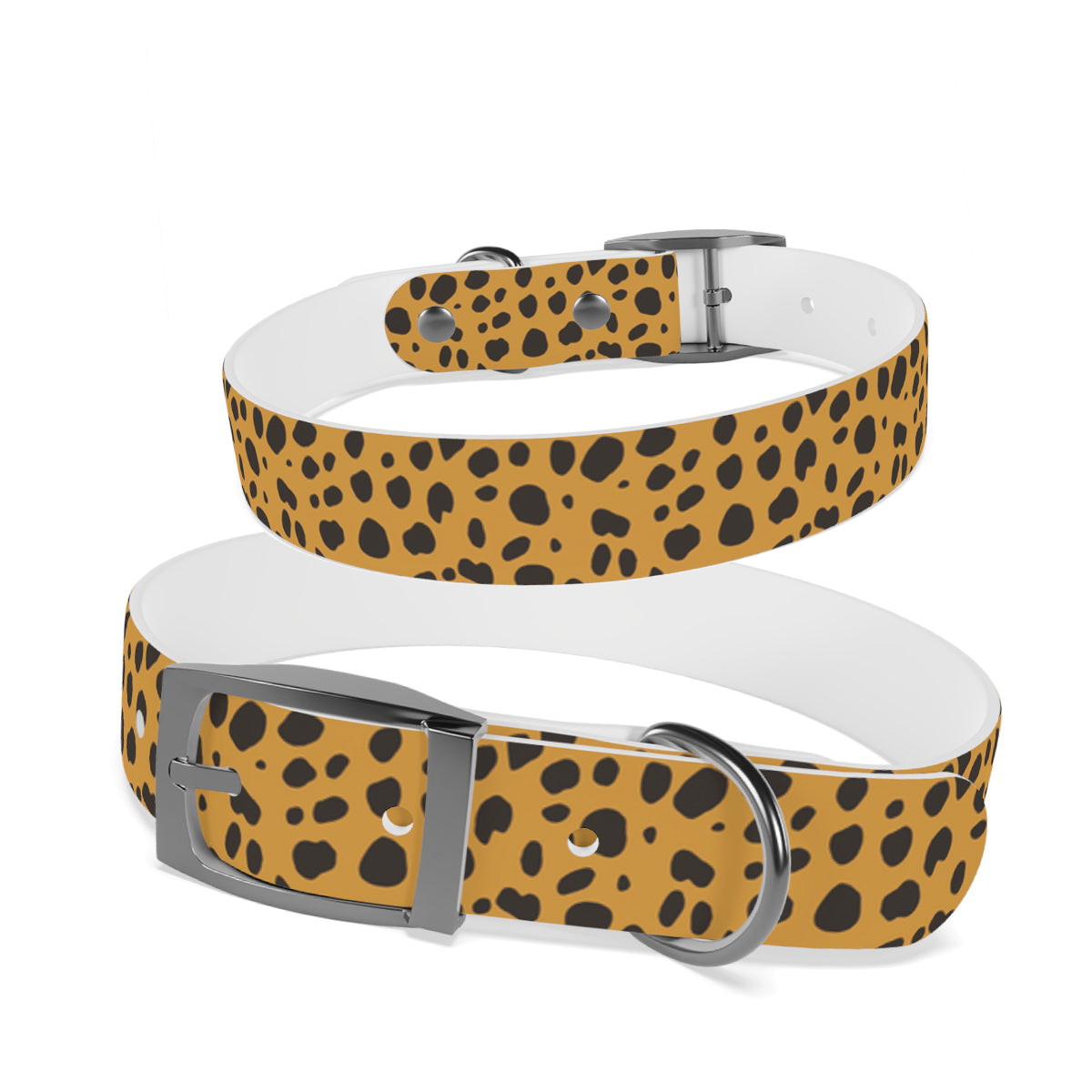 Personalized Cheetah Dog Collar | Antimicrobial, Waterproof & Odor Resistant