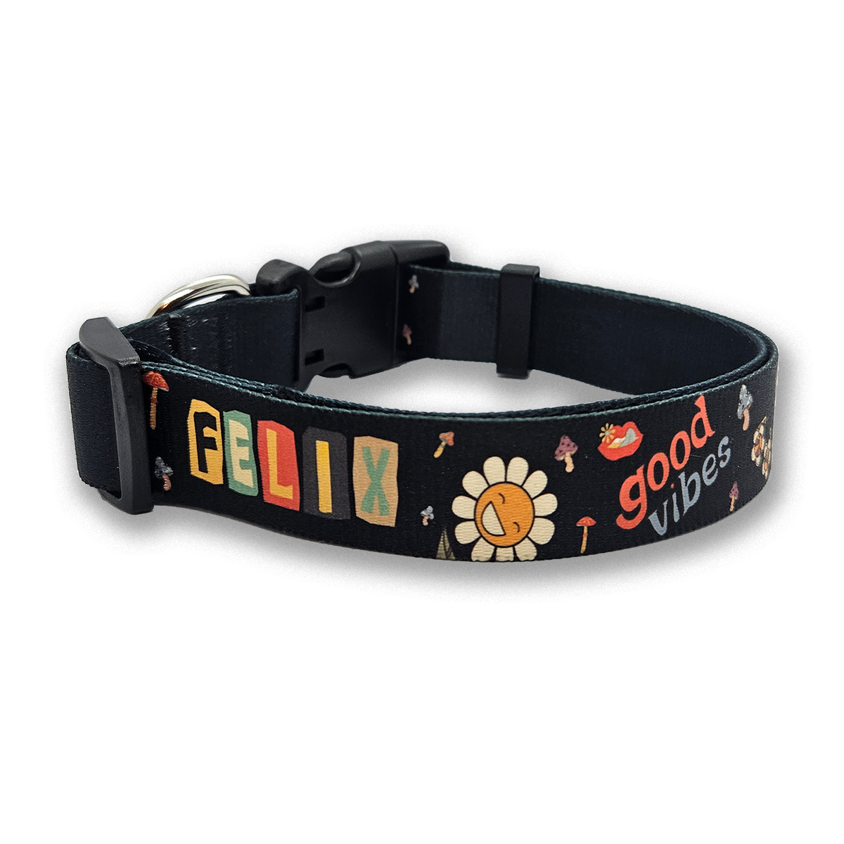 Personalized Collar - Good Vibes Only