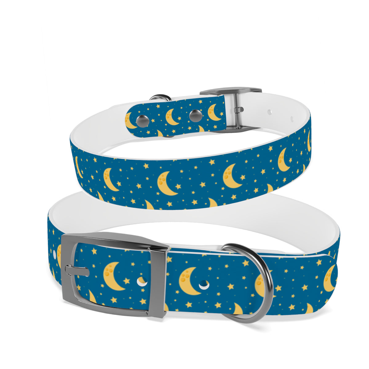 Personalized Moon Dog Collar | Antimicrobial, Waterproof & Odor Resistant