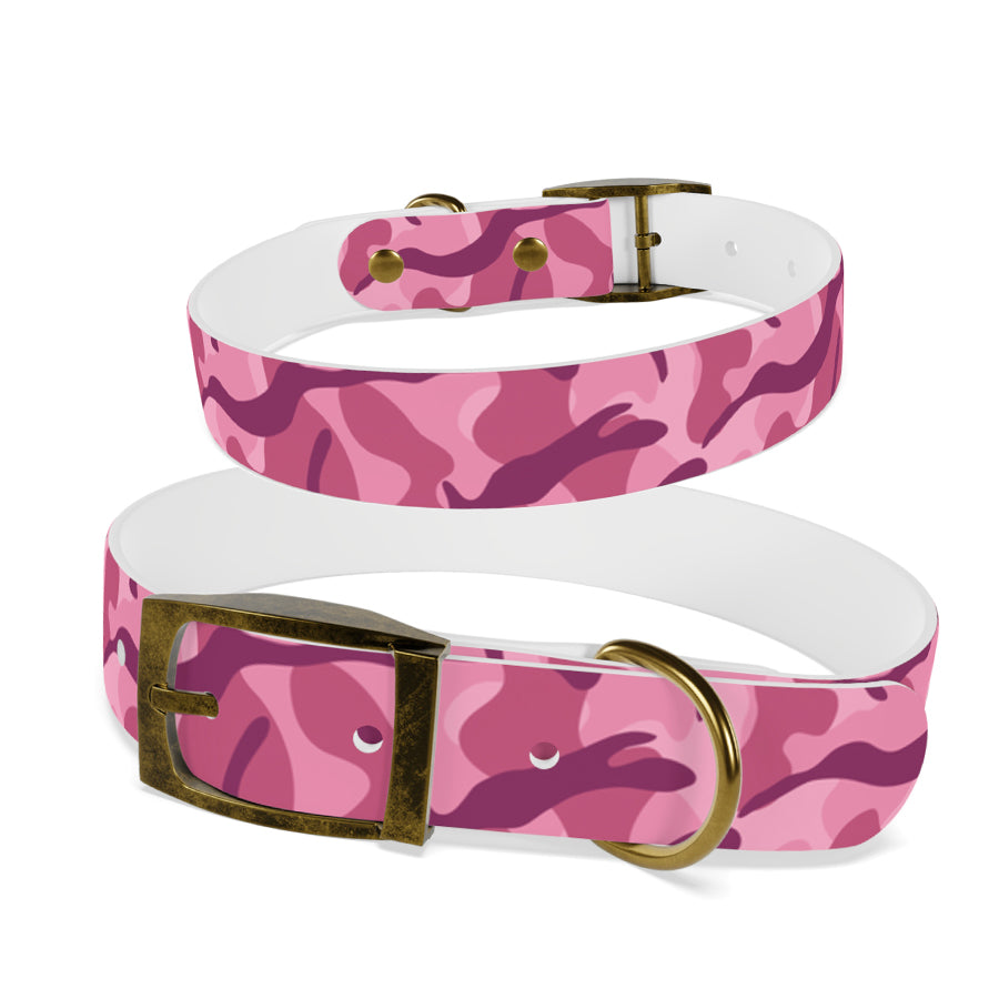 Pink camo dog outlet tag