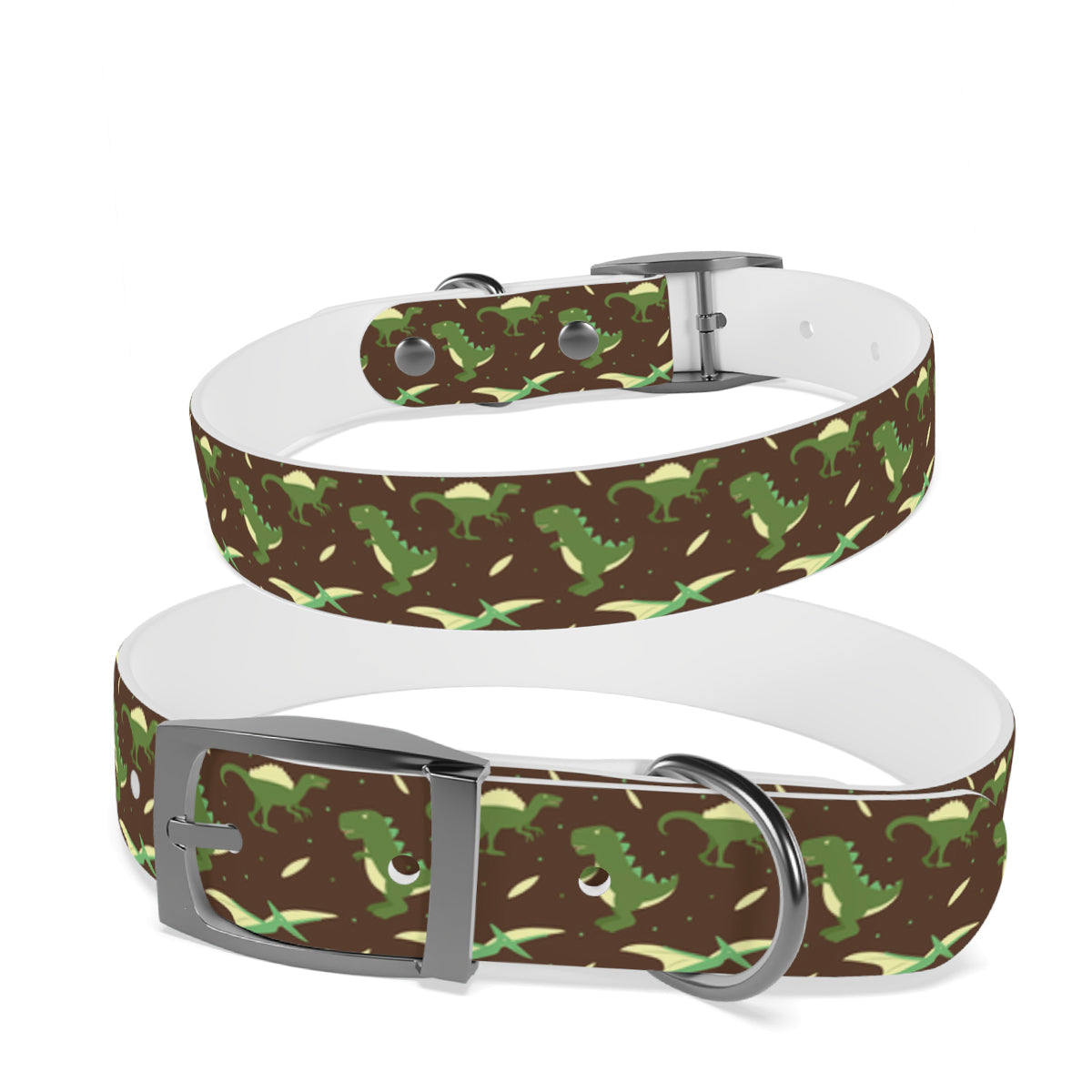 Personalized Dinosaur Dog Collar | Antimicrobial, Waterproof & Odor Resistant