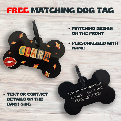 Collar + Free Dog Tag - Girl Power