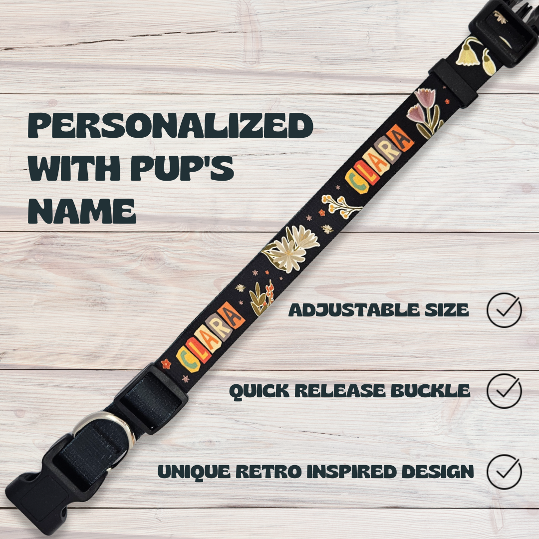 Personalized Collar - Floral
