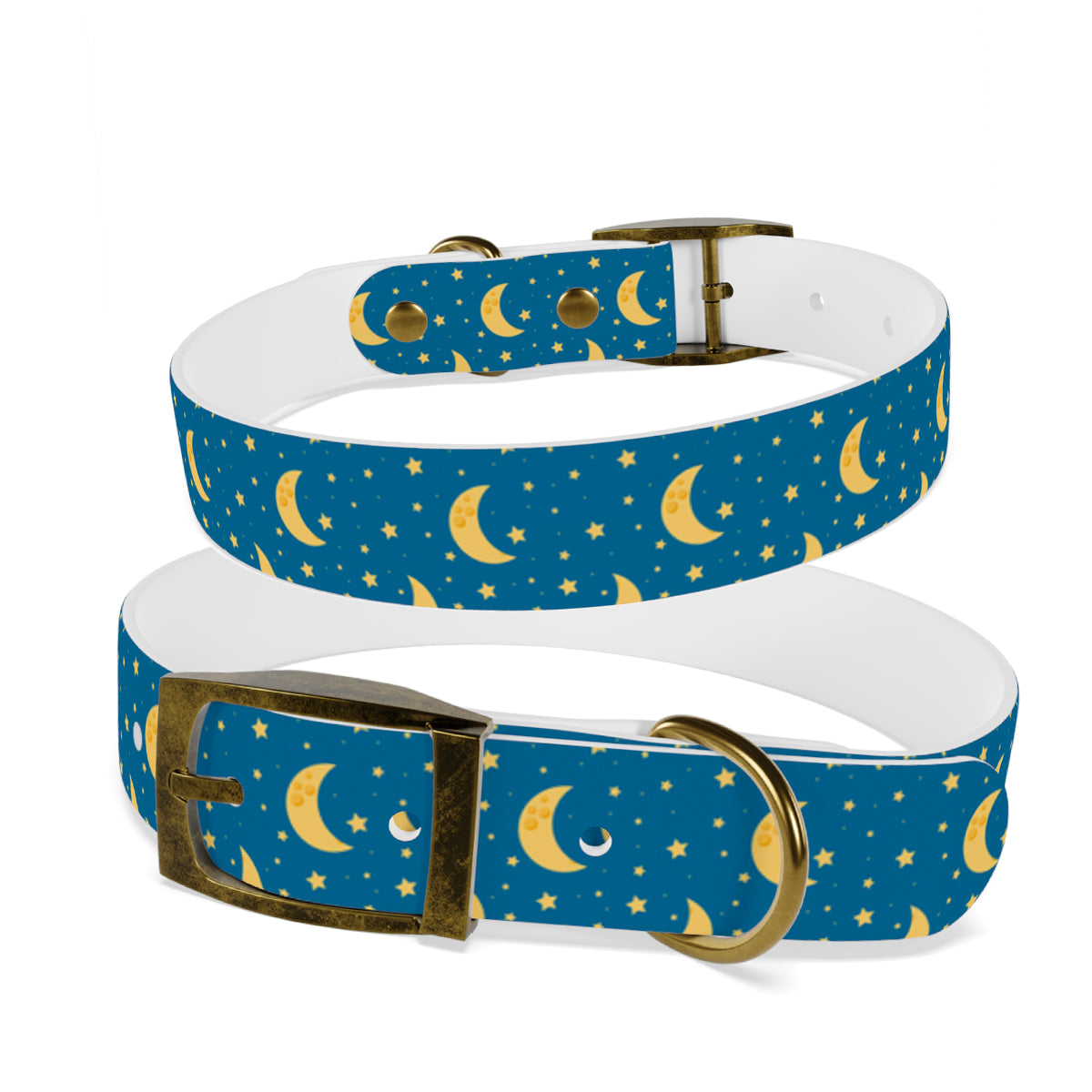 Personalized Moon Dog Collar | Antimicrobial, Waterproof & Odor Resistant