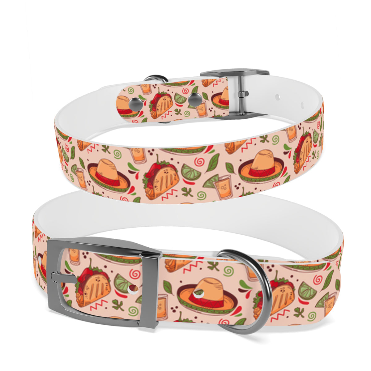Personalized Tacos Dog Collar | Antimicrobial, Waterproof & Odor Resistant